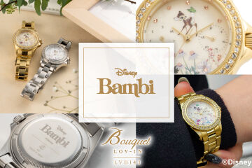 【Disney Bambi Series LOV-IN BOUQUET】「バンビ」と「とんすけ」腕時計登場！