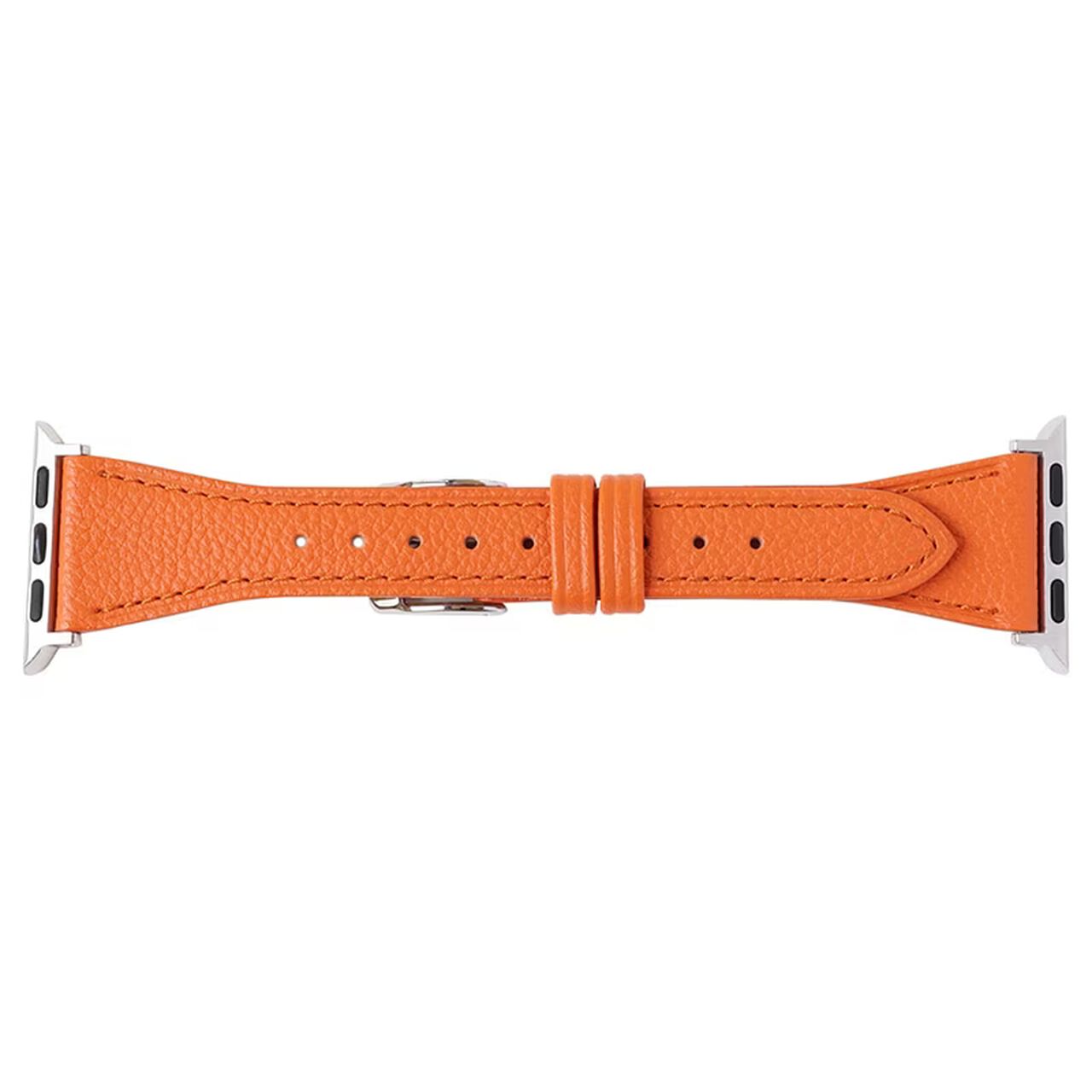 BAMBI Apple Watch Band, Scotchgard, Genuine Leather, Orange, RWM023O,, large image number 0