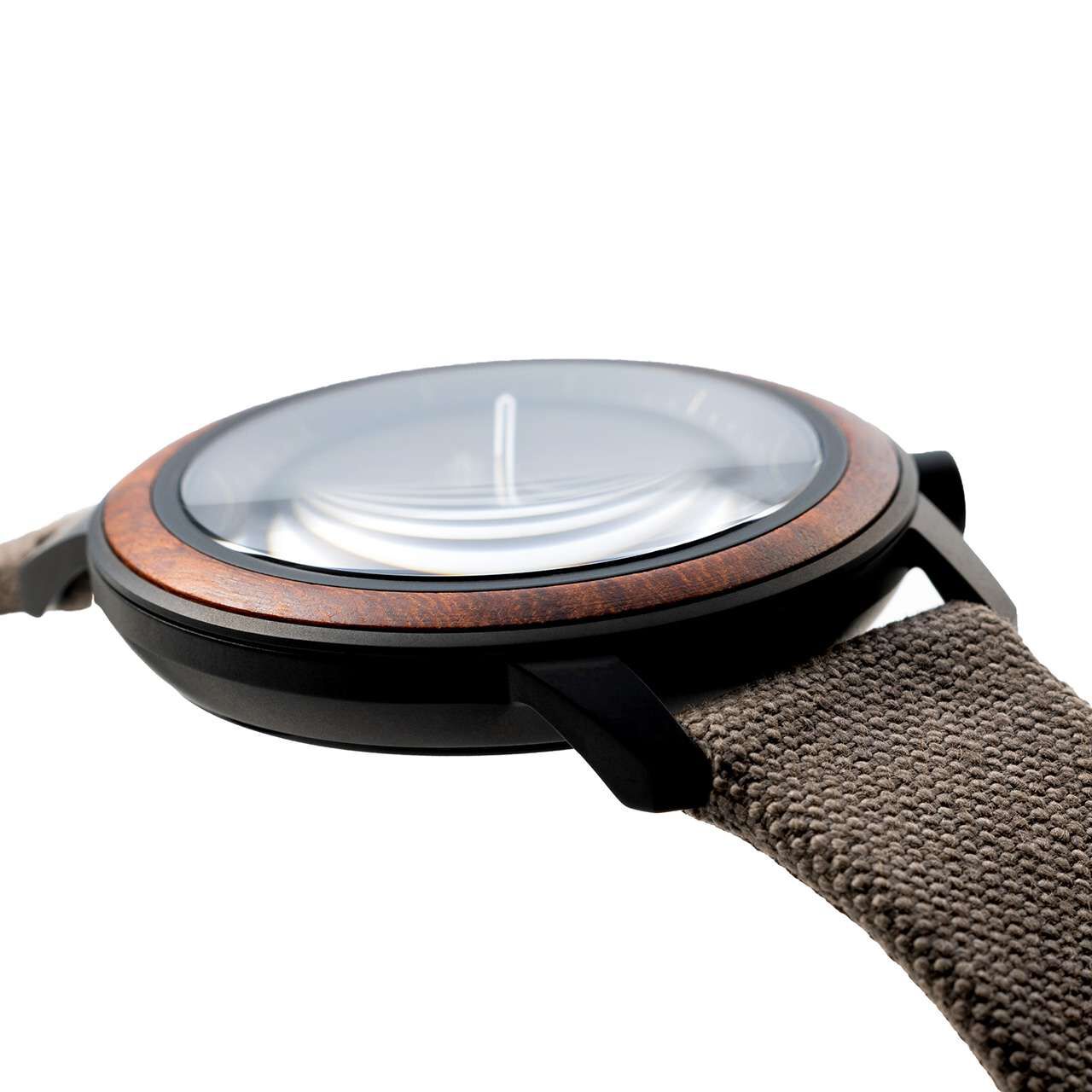 GRANDEUR PLUS Wood Solar Watch Black Sandalwood (GRP016B),, large image number 4