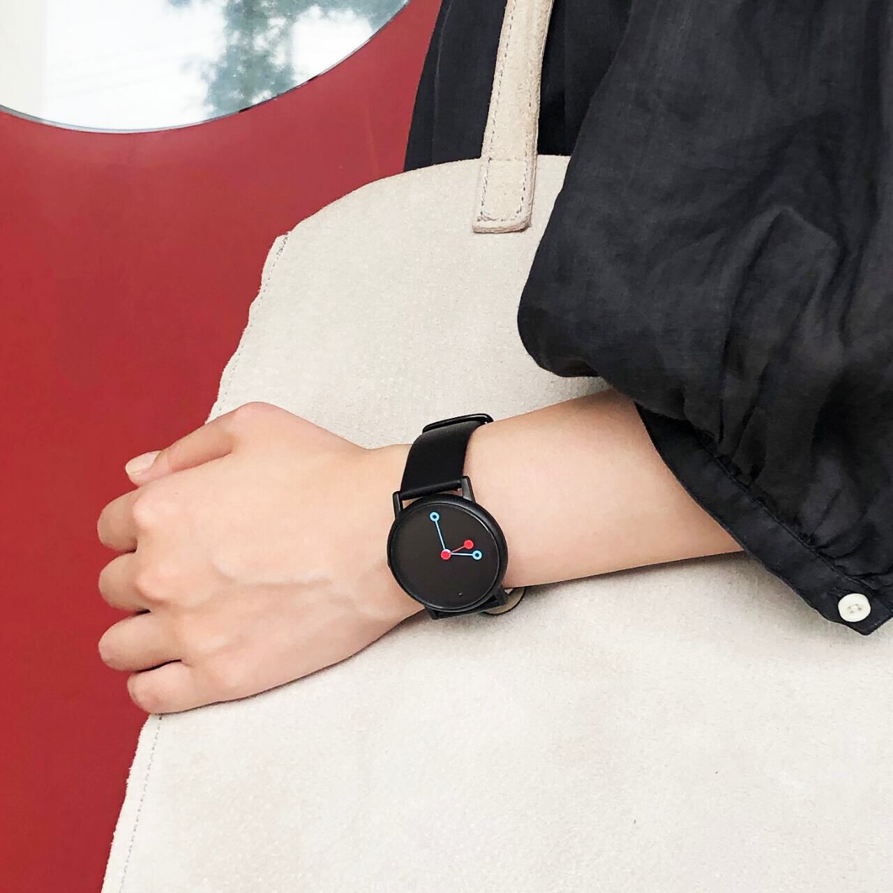 CAOCAO WATCH BK+Leather,, large image number 4