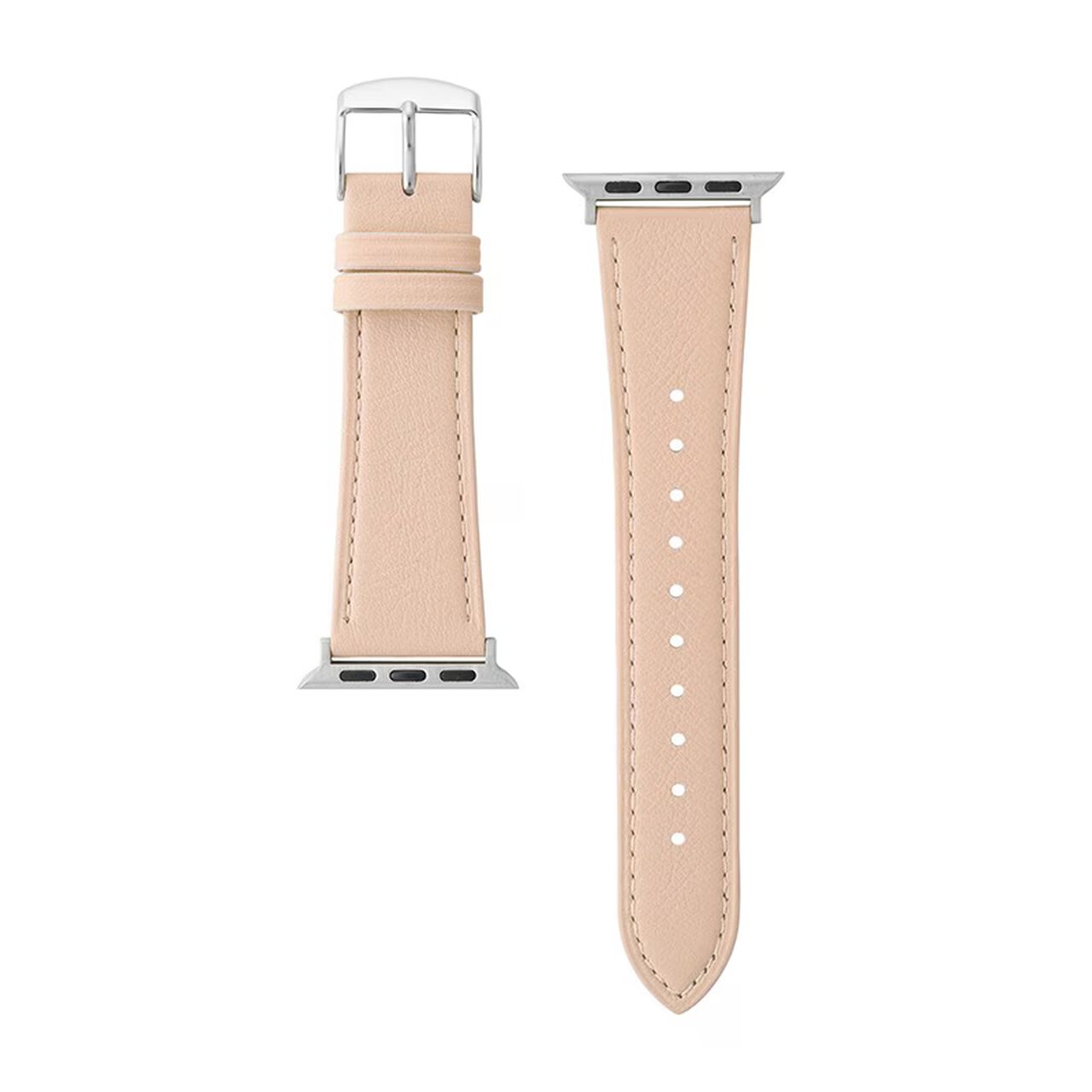 BAMBI Apple Watch Band, Washable, Genuine Leather, Beige, RWC039F,, large image number 0