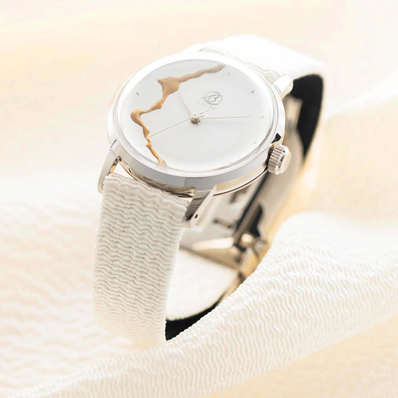 LOV-IN BOUQUET Tango chirimen (silk) x Kintsugi watch,, large image number 7