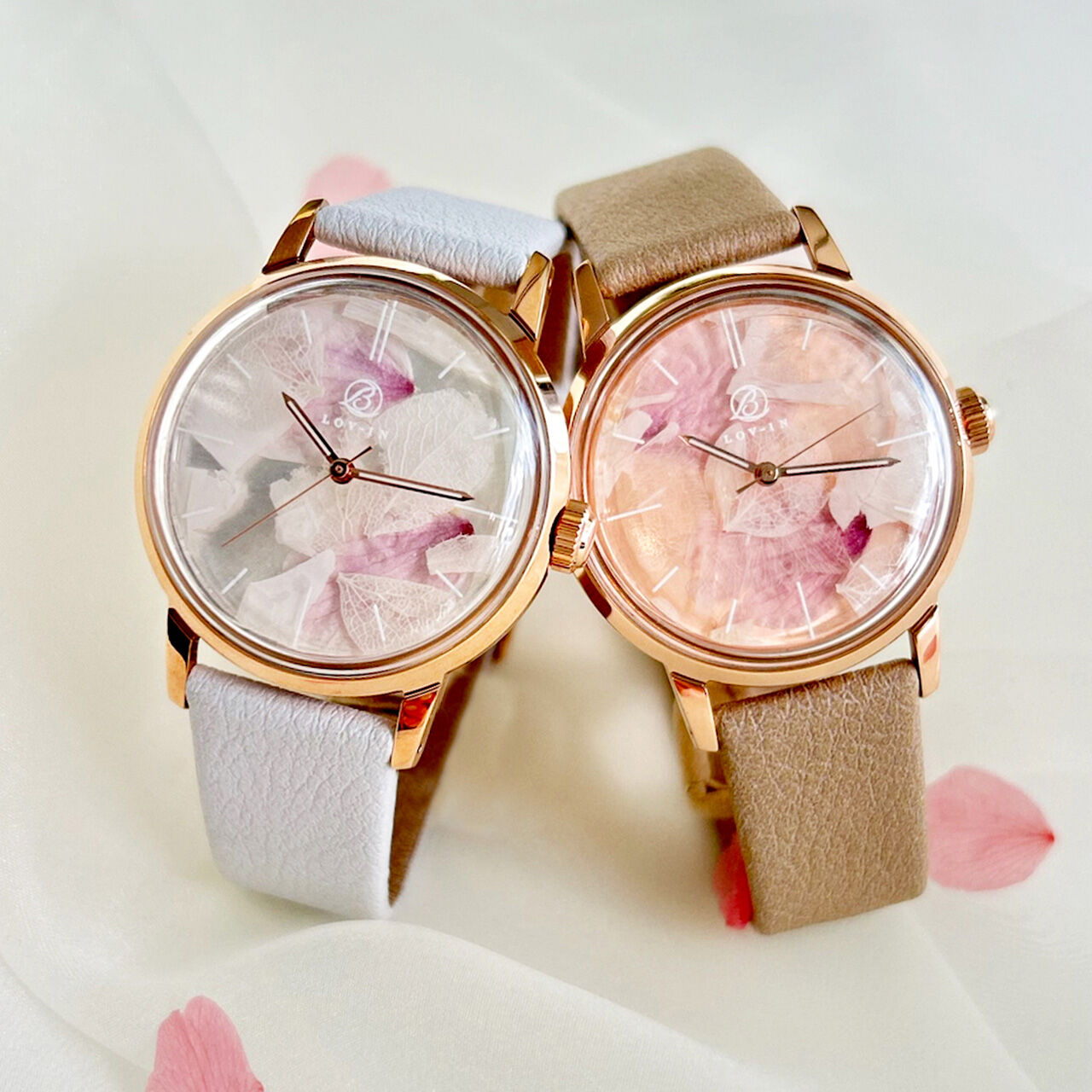 LOV-IN BOUQUET BOTANICAL SAKURA WATCH SAKURA & SNOW &  Pink gold case.,, large image number 5