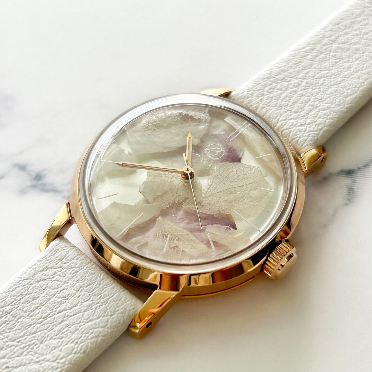 LOV-IN BOUQUET BOTANICAL SAKURA WATCH SAKURA & SNOW &  Pink gold case.,, large image number 2