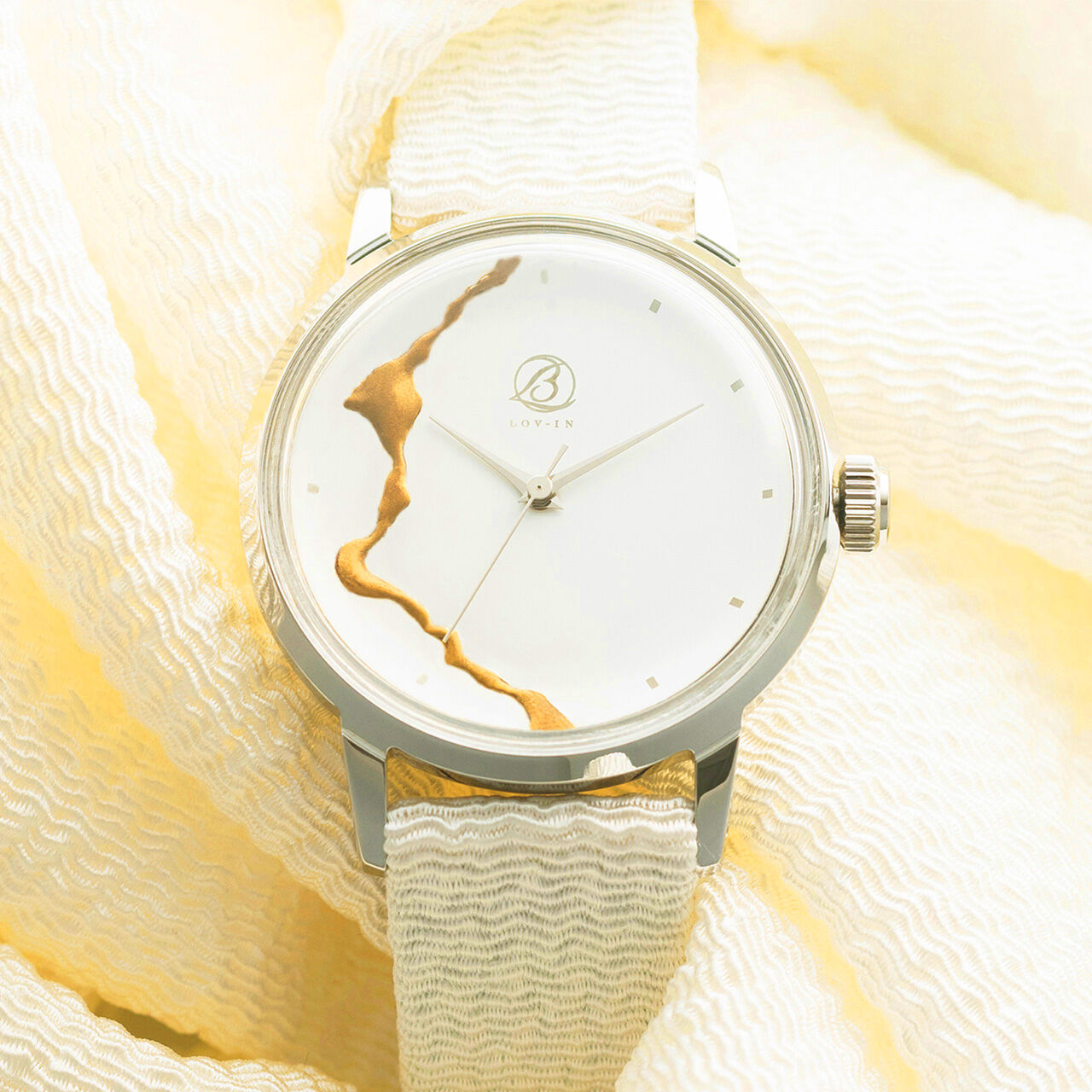 LOV-IN BOUQUET Tango Chirimen x Kintsugi Watch,, large image number 8