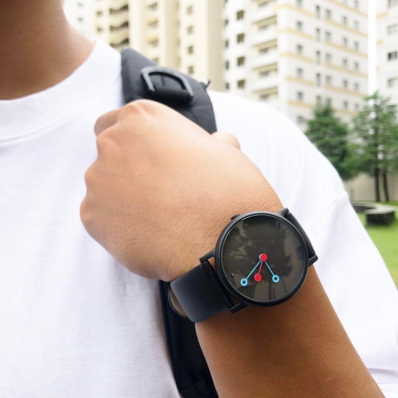 CAOCAO WATCH BK+Leather,, large image number 3