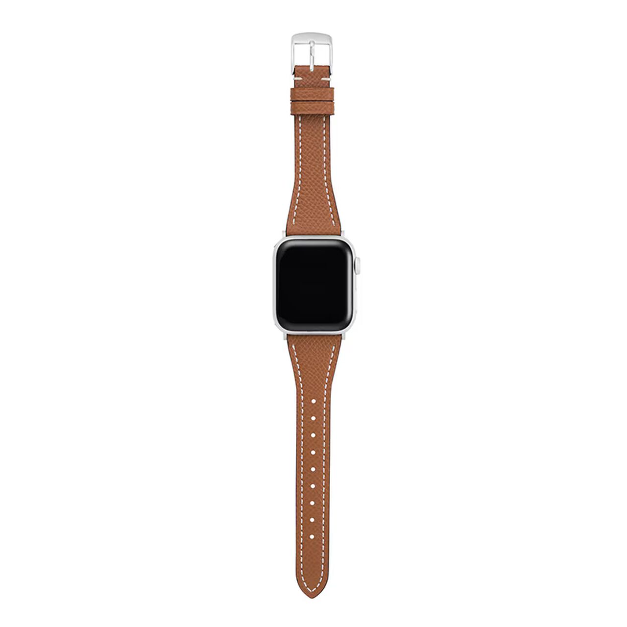 BAMBI Apple Watch Band, Genuine Leather, Brown, RWC045C.,, large image number 2