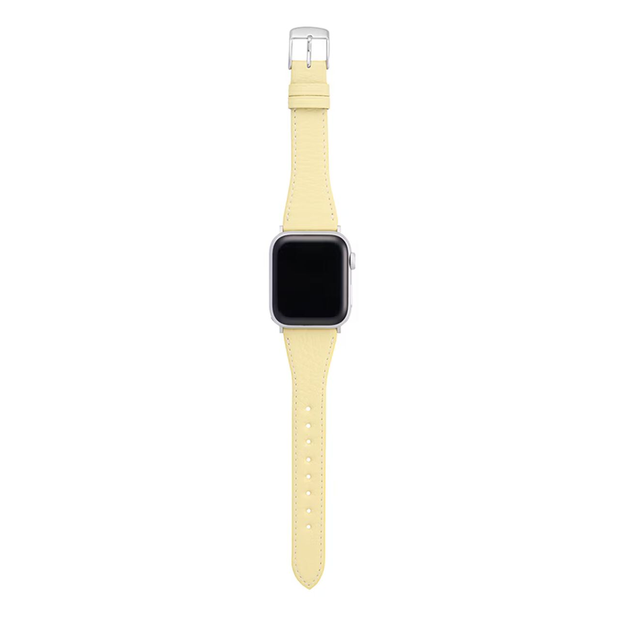 BAMBI Apple Watch Band, Genuine Leather, Yellow, RWC047Y.,, large image number 2