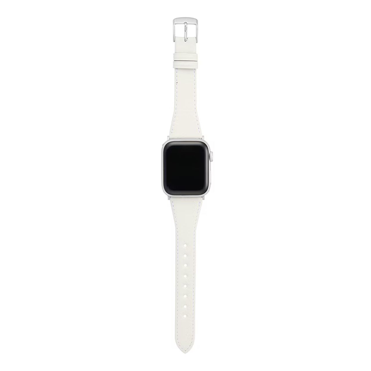 BAMBI Apple Watch Band, Genuine Leather, White, RWC047W.,, large image number 2