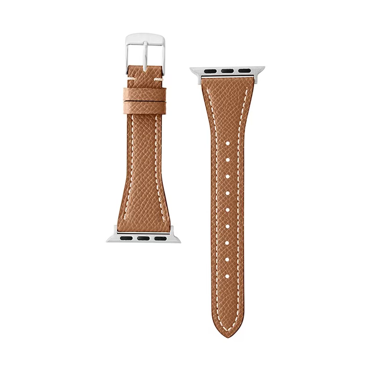 BAMBI Apple Watch Band, Genuine Leather, Brown, RWC045C.,, large image number 0