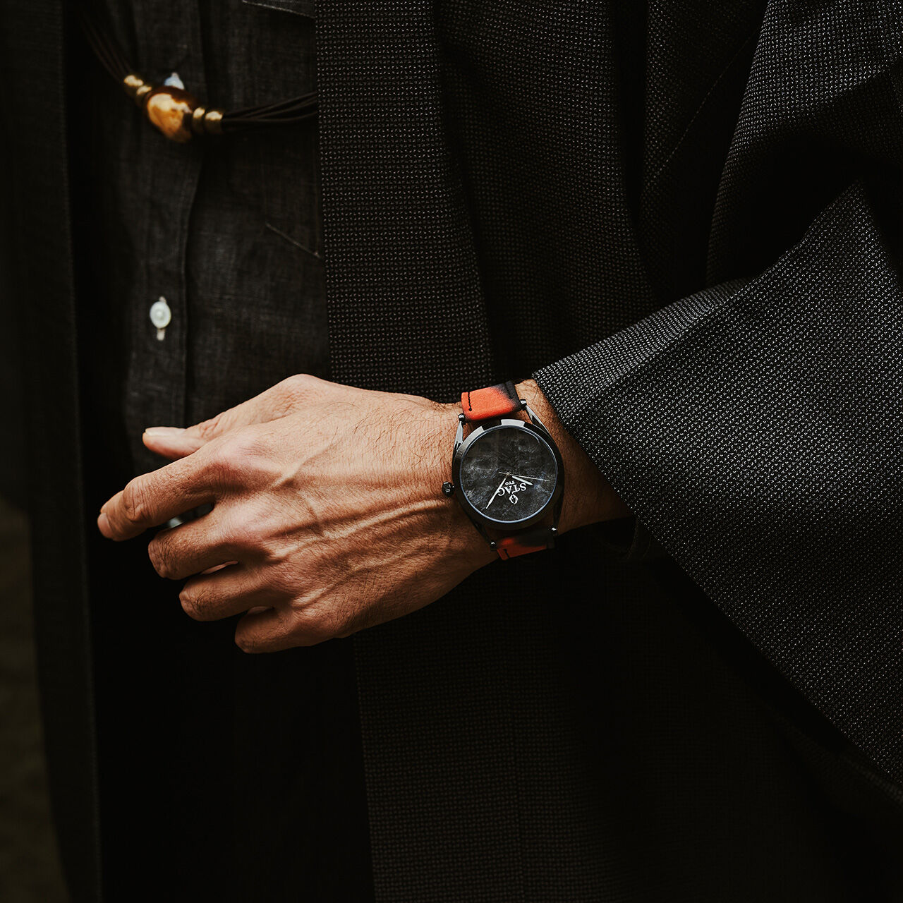 STAG TYO x Kyoto Silk Watch (Black),, large image number 10