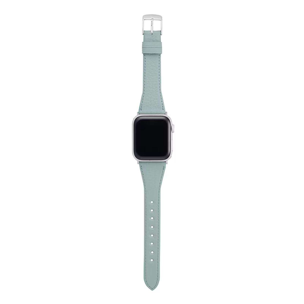 BAMBI Apple Watch Band, Genuine Leather, Sky Green, RWC047M.,, large image number 2