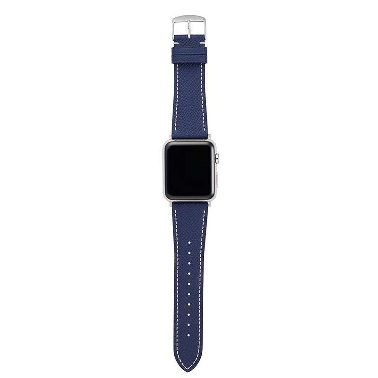 BAMBI Apple Watch Band, Genuine Leather, Navy, RWC046D.,, large image number 2