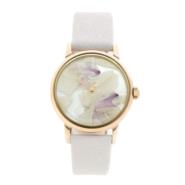 LOV-IN BOUQUET BOTANICAL SAKURA WATCH SAKURA & SNOW &  Pink gold case.