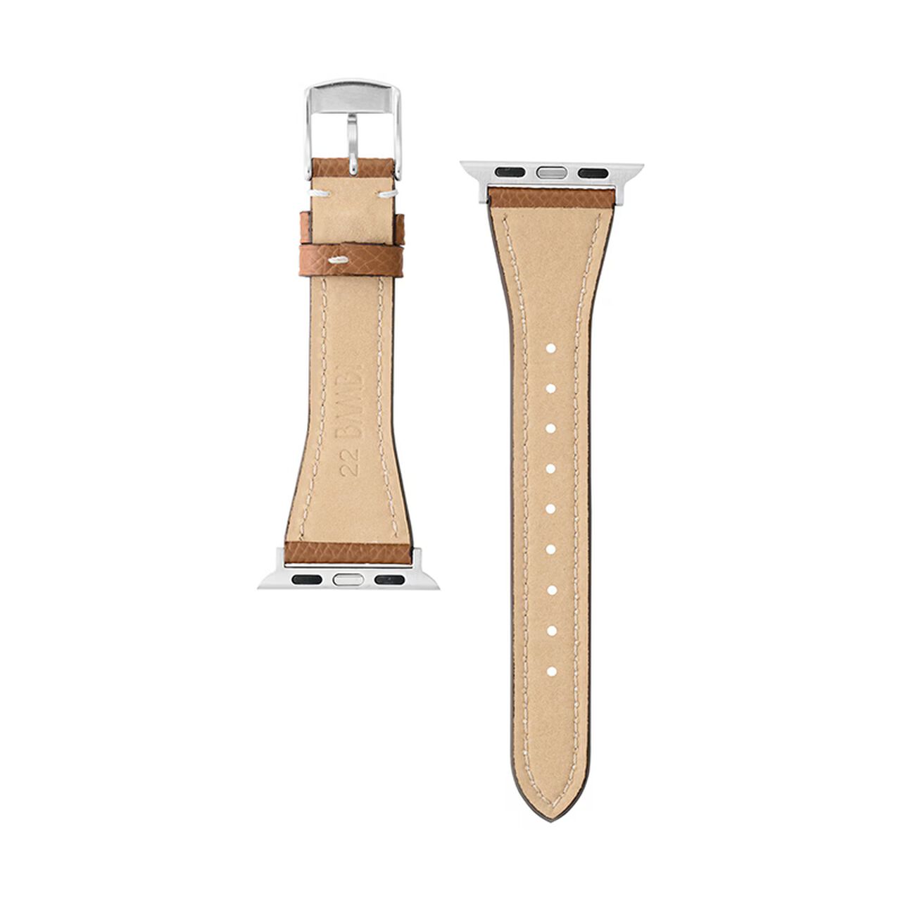 BAMBI Apple Watch Band, Genuine Leather, Brown, RWC045C.,, large image number 1