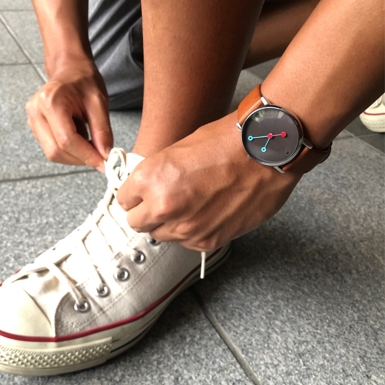 CAOCAO WATCH BK+Leather,, large image number 2