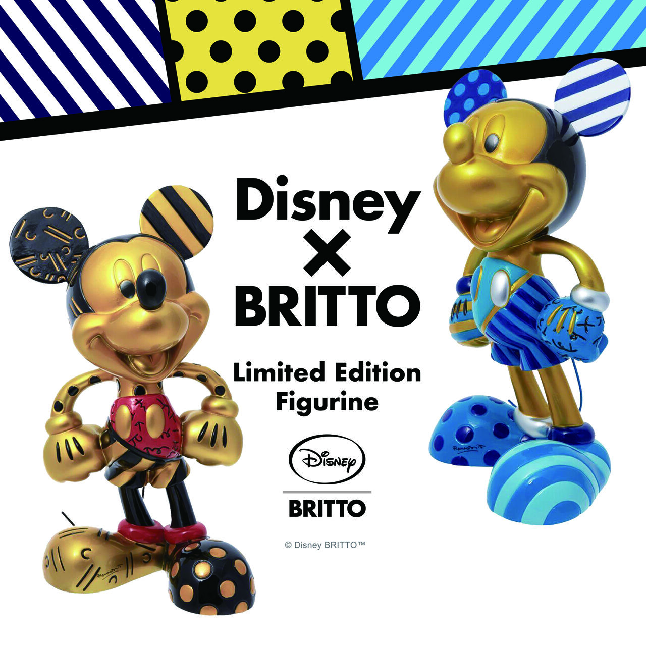 Disney x BRITTO Figure World Limited Model Red Blue,, large image number 1