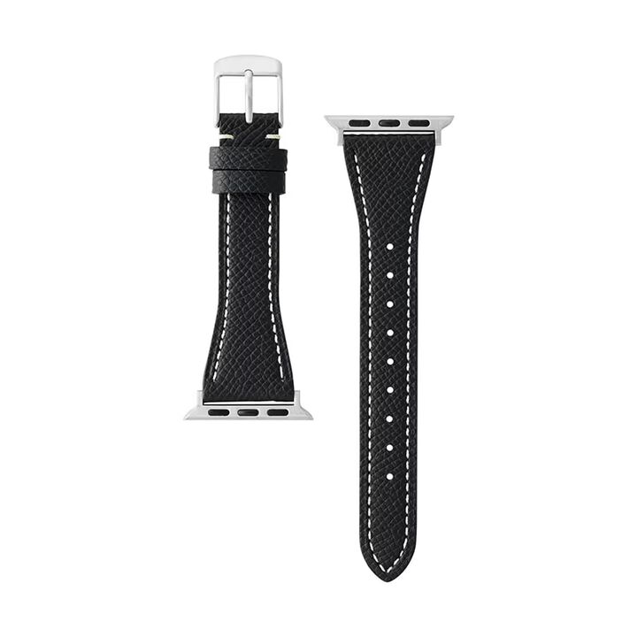 BAMBI Apple Watch Band, Genuine Leather, Black, RWC045A.,, medium