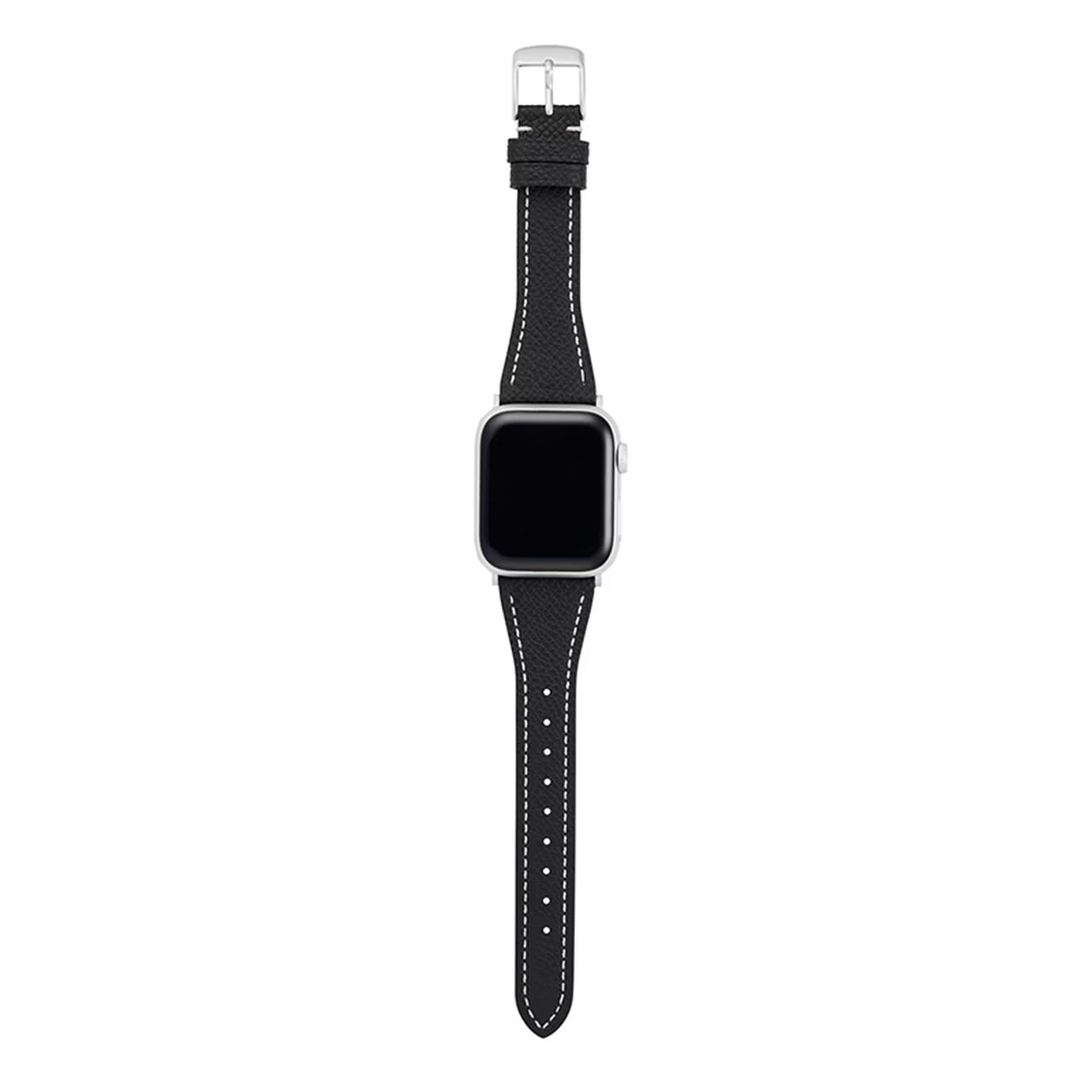 BAMBI Apple Watch Band, Genuine Leather, Black, RWC045A.,, large image number 2