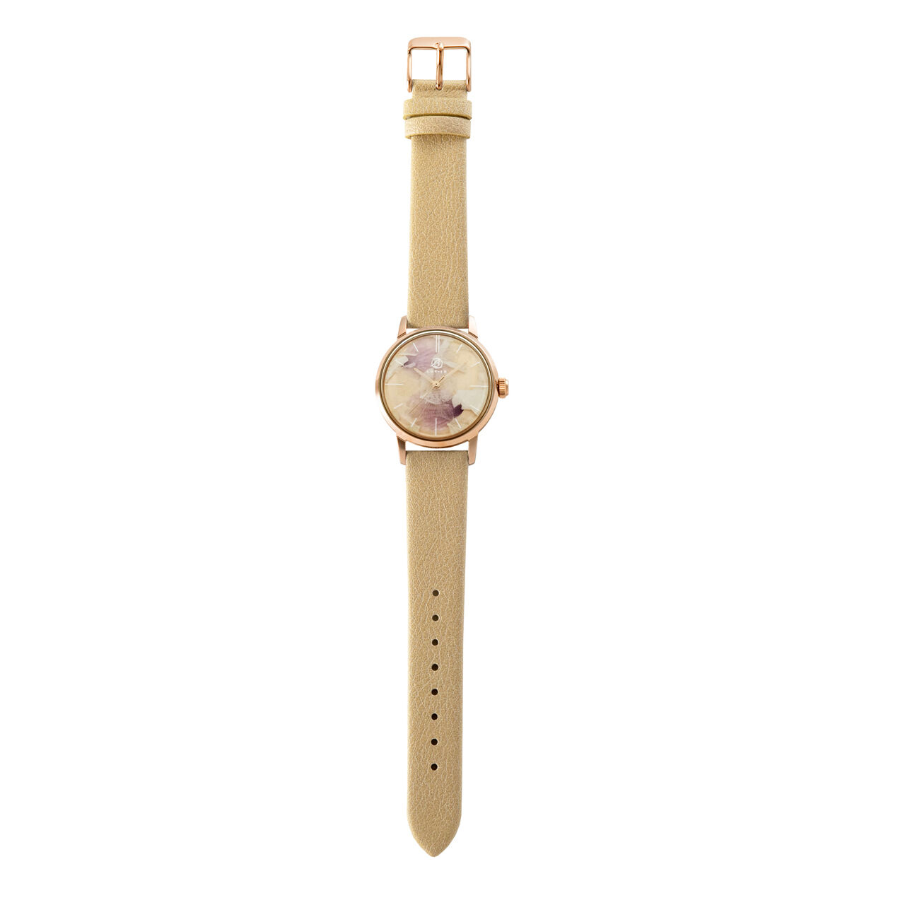 LOV-IN BOUQUET BOTANICAL SAKURA WATCH SAKURA & ALMOND &  Pink gold case.,, large image number 1