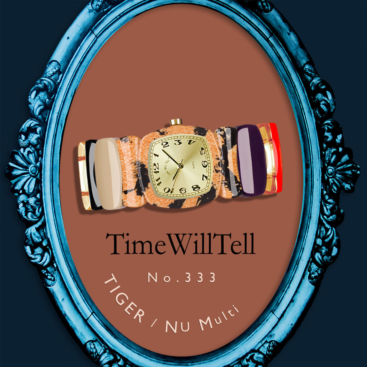 TIME WILL TELL GB-333 虎色(多重)/金色錶盤,, large image number 2