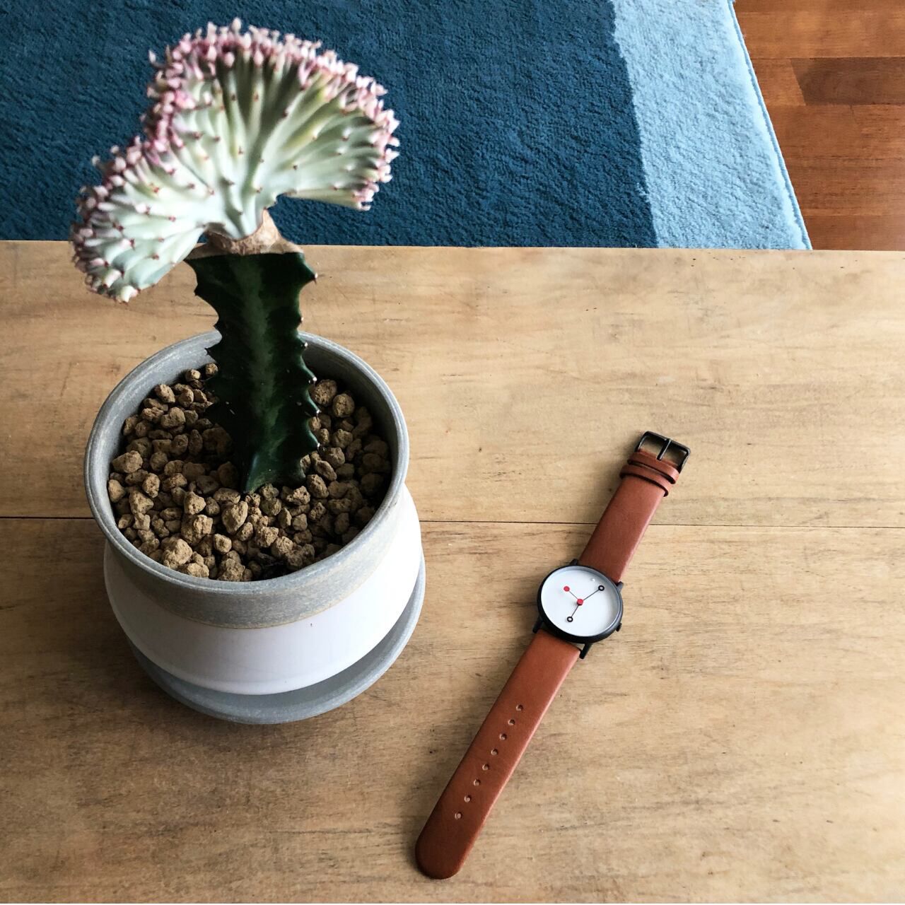 CAOCAO WATCH BK+Leather,, large image number 2